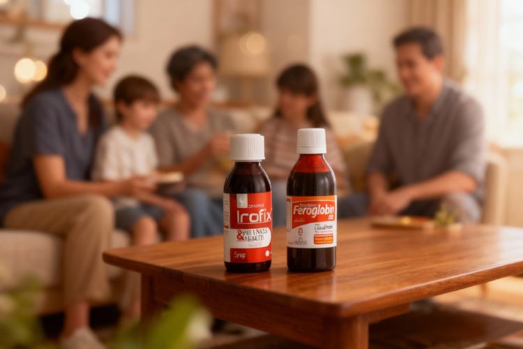 خانواده و شربت آیروفیکس یا فروگلوبین برای سلامت